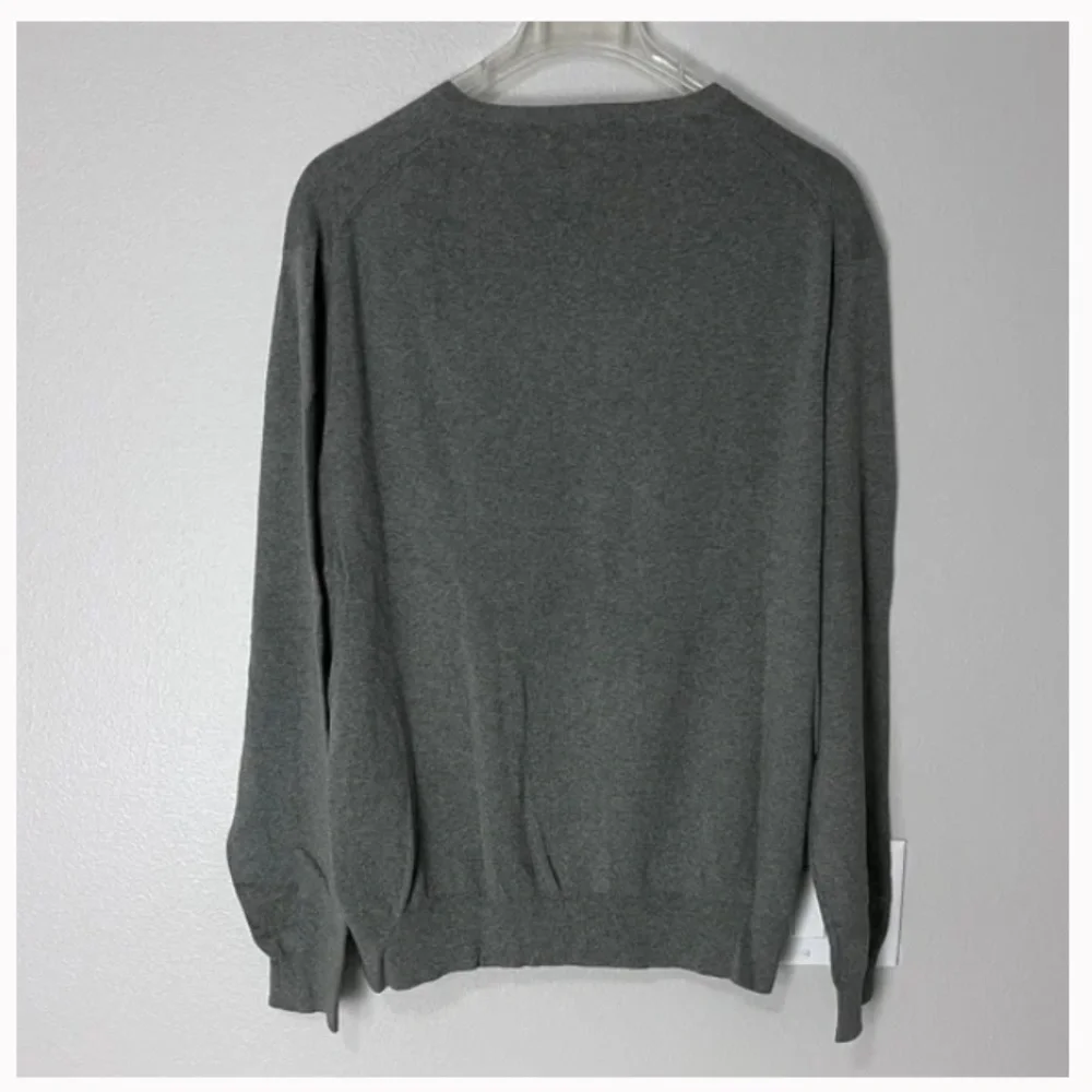Polo Ralph Lauren Men’s Pima Cotton V- Neck Dark Gray Sweater size XXL